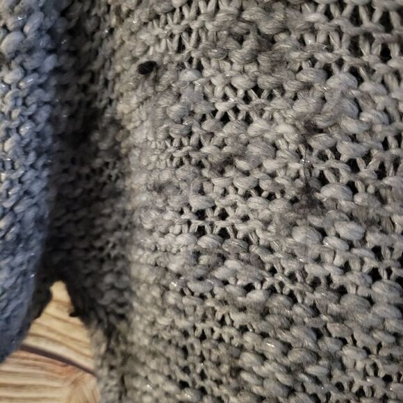 "Decree" Woman's cardigan sweater Size: XL gray/silver/black mix Pre-owned - Picture 6 of 8